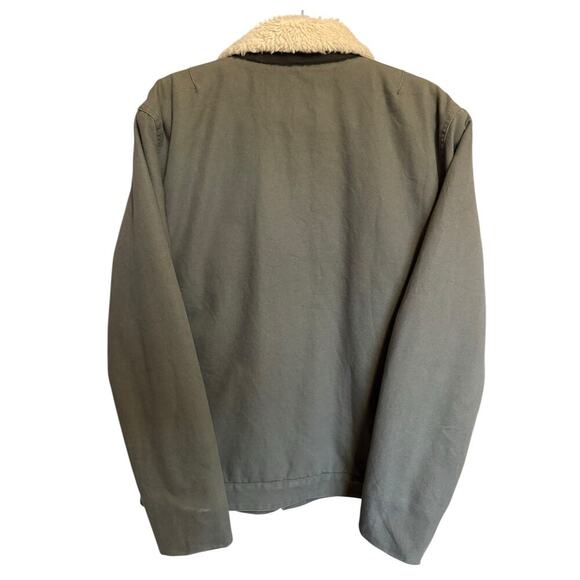 Vans Alamitos Thick Sherpa Lined Jacket In Olive Green Size Large - Picture 7 of 10
